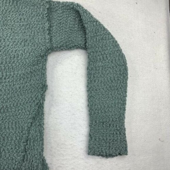 Pink Rose Teal size Small V-Neck Acrylic Knit Sweater Women's Long Sleeve - Picture 6 of 10